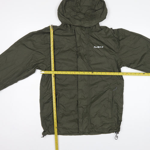 Peter Storm Men's Green XS Hooded Lightweight Windbreaker Jacket