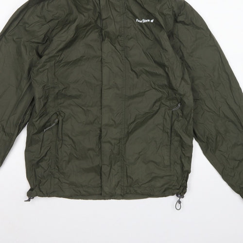 Peter Storm Men's Green XS Hooded Lightweight Windbreaker Jacket