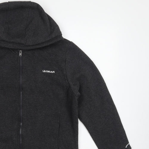 LA Gear Women’s Grey Size 16 Full Zip Hooded Fleece Hoodie