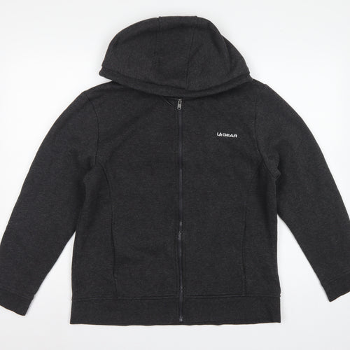 LA Gear Women’s Grey Size 16 Full Zip Hooded Fleece Hoodie