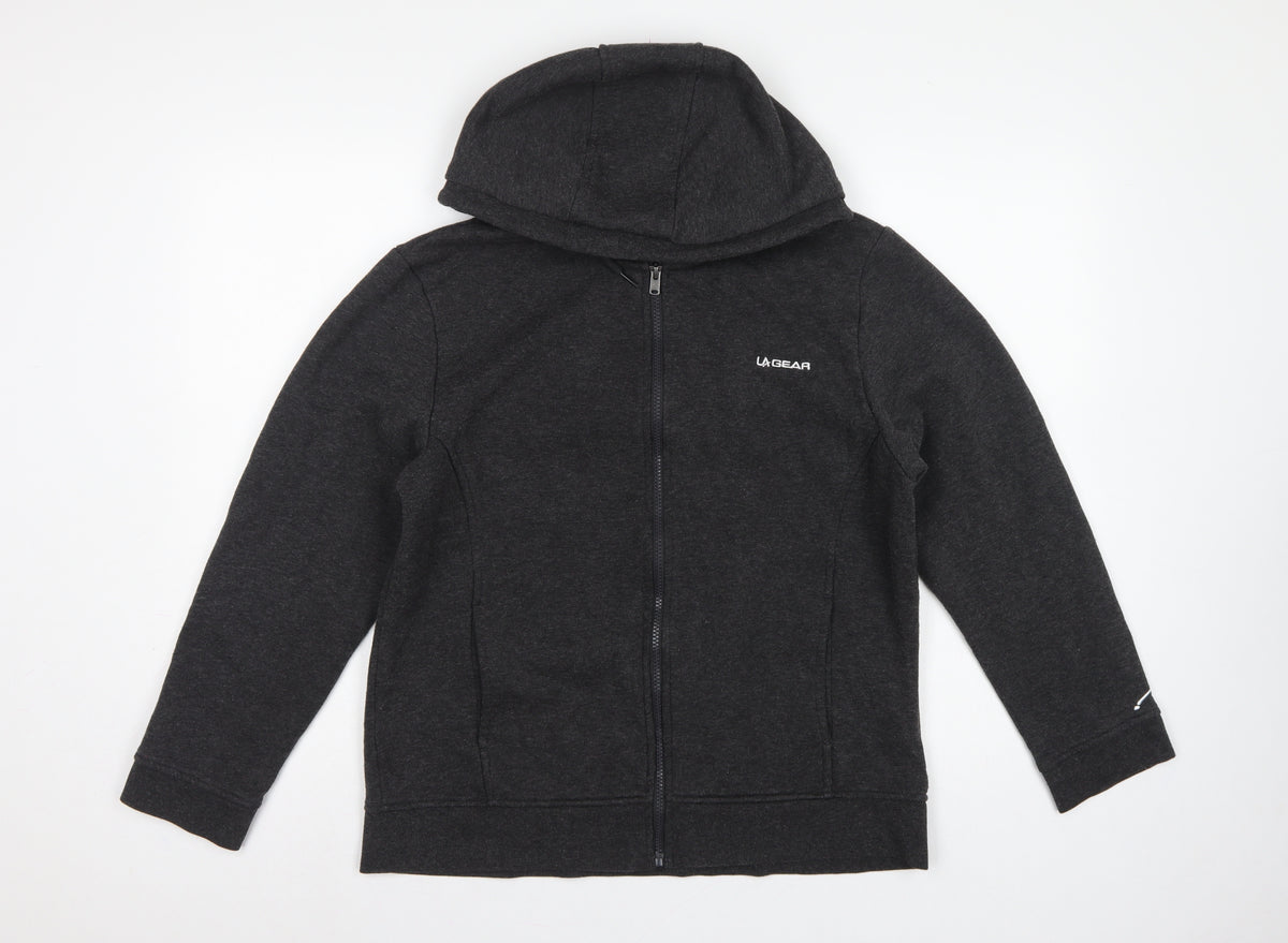 LA Gear Women’s Grey Size 16 Full Zip Hooded Fleece Hoodie