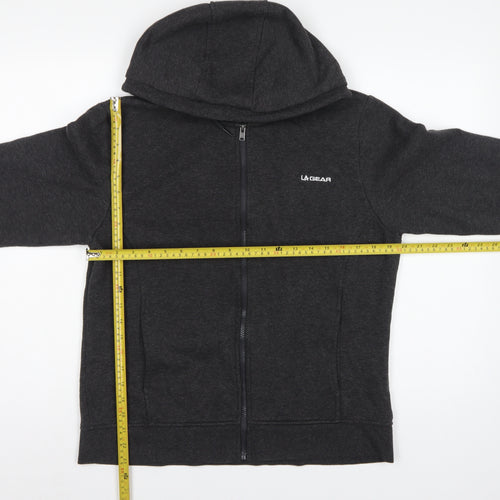LA Gear Women’s Grey Size 16 Full Zip Hooded Fleece Hoodie