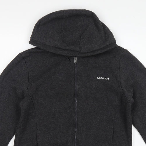 LA Gear Women’s Grey Size 16 Full Zip Hooded Fleece Hoodie