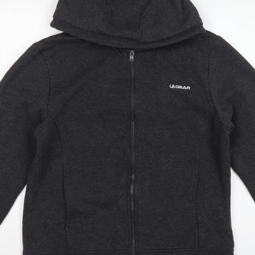 LA Gear Women’s Grey Size 16 Full Zip Hooded Fleece Hoodie