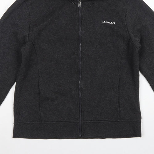 LA Gear Women’s Grey Size 16 Full Zip Hooded Fleece Hoodie
