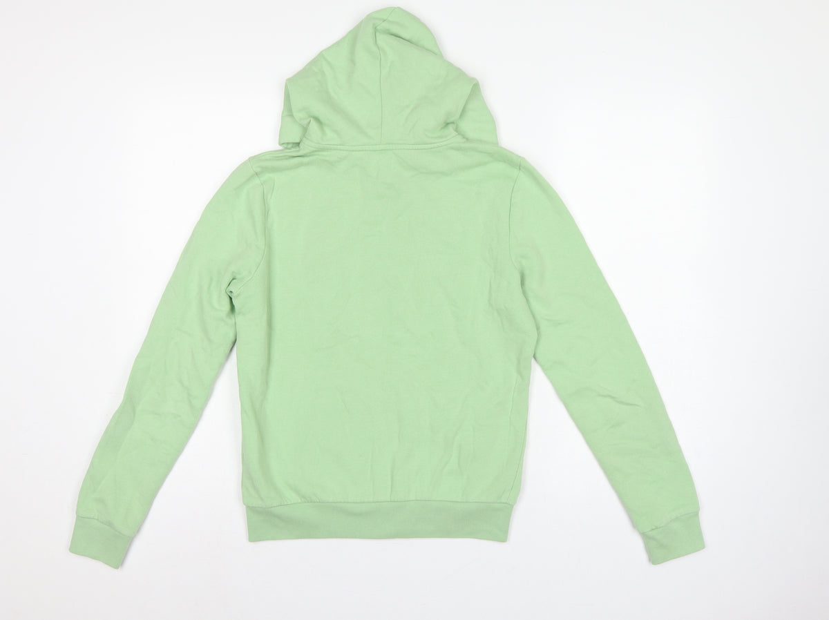 PINK Victoria's Secret Women’s Green S Full Zip Logo Hoodie