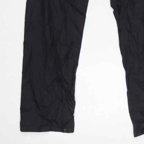 Regatta Professional Men Black S Waterproof Rain Trousers Elastic Waist
