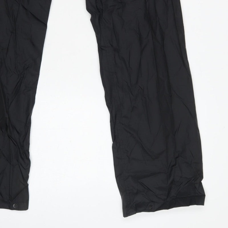 Regatta Professional Men Black S Waterproof Rain Trousers Elastic Waist