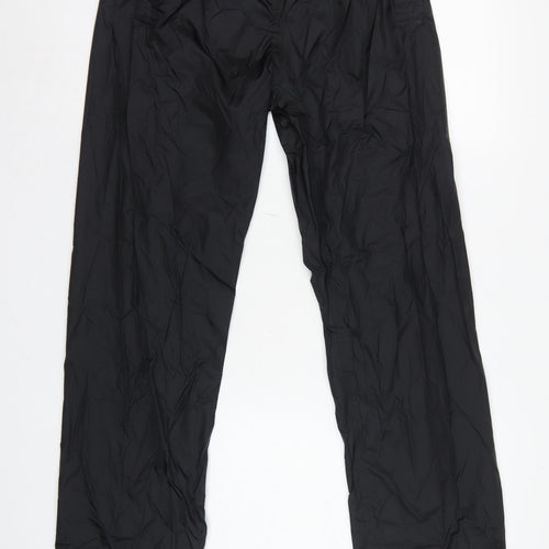 Regatta Professional Men Black S Waterproof Rain Trousers Elastic Waist