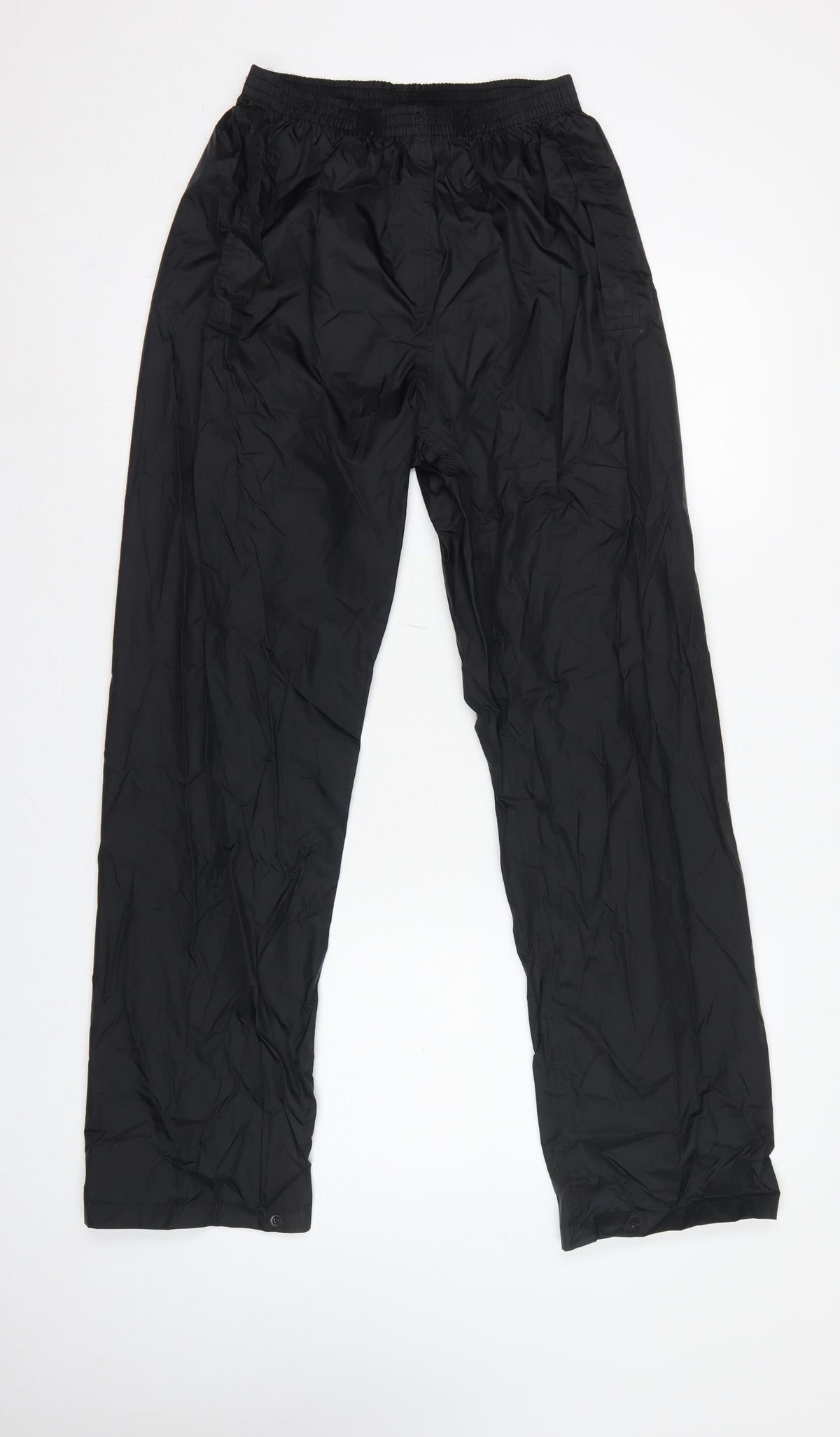 Regatta Professional Men Black S Waterproof Rain Trousers Elastic Waist