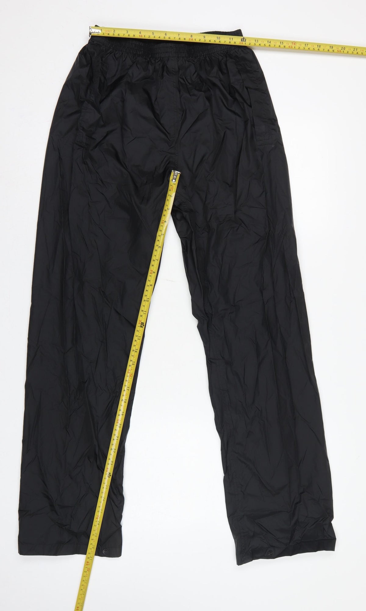 Regatta Professional Men Black S Waterproof Rain Trousers Elastic Waist