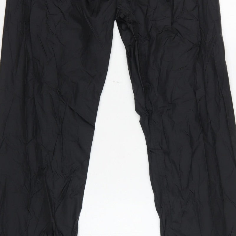 Regatta Professional Men Black S Waterproof Rain Trousers Elastic Waist