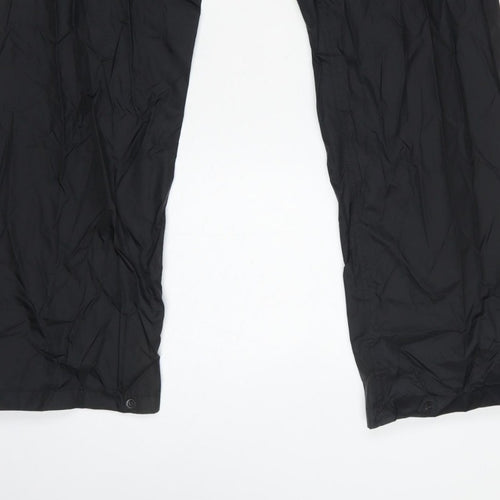 Regatta Professional Men Black S Waterproof Rain Trousers Elastic Waist