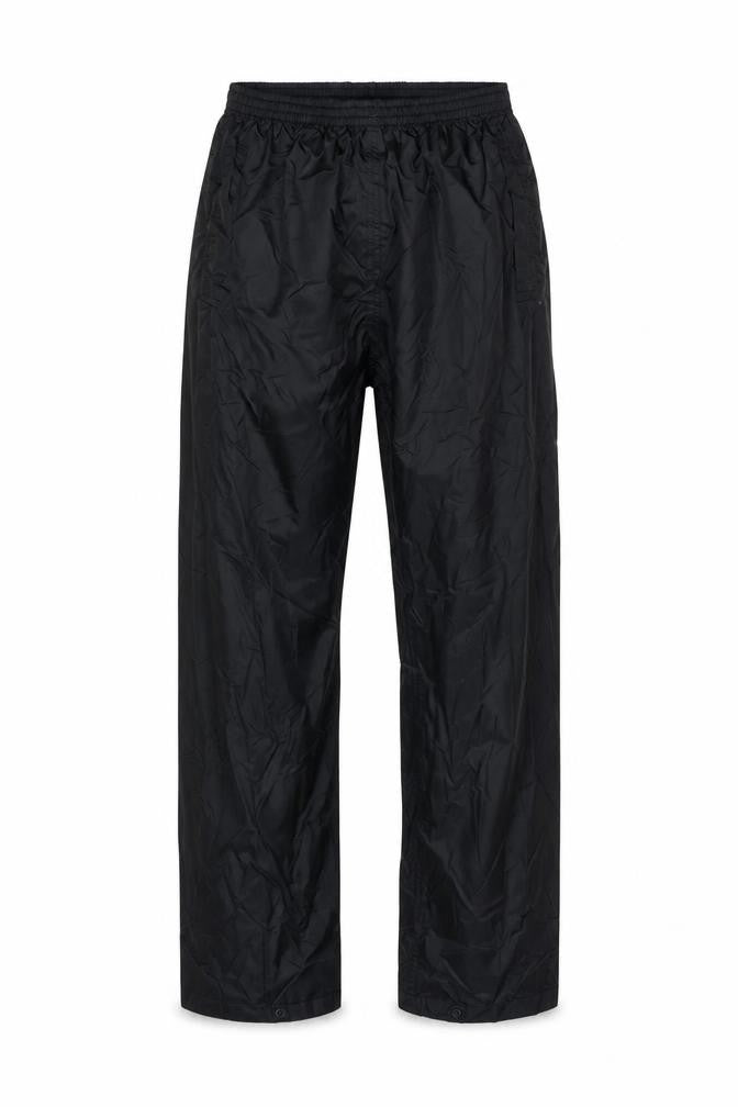 Regatta Professional Men Black S Waterproof Rain Trousers Elastic Waist