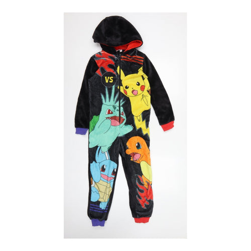 Pokémon Boys Multicoloured 9-10 Years Fleece Hooded Zip One Piece
