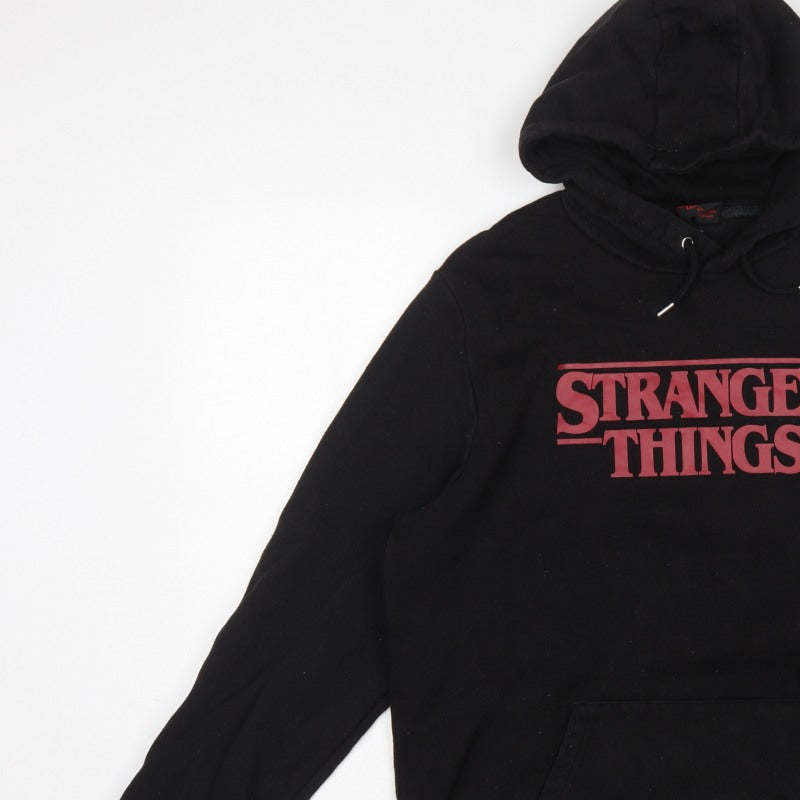 Netflix Stranger Things Men’s Black XL Pullover Graphic Hoodie