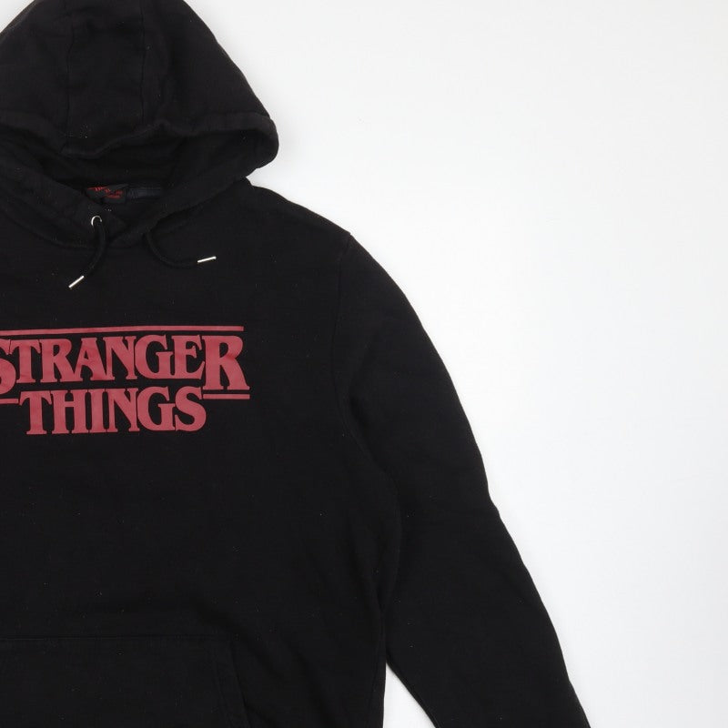 Netflix Stranger Things Men’s Black XL Pullover Graphic Hoodie