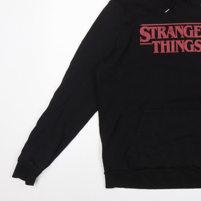 Netflix Stranger Things Men’s Black XL Pullover Graphic Hoodie