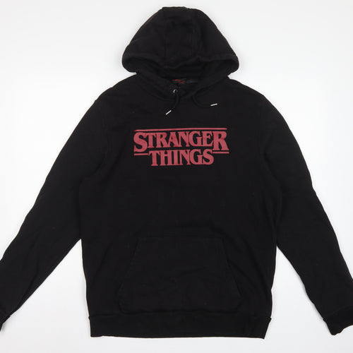 Netflix Stranger Things Men’s Black XL Pullover Graphic Hoodie