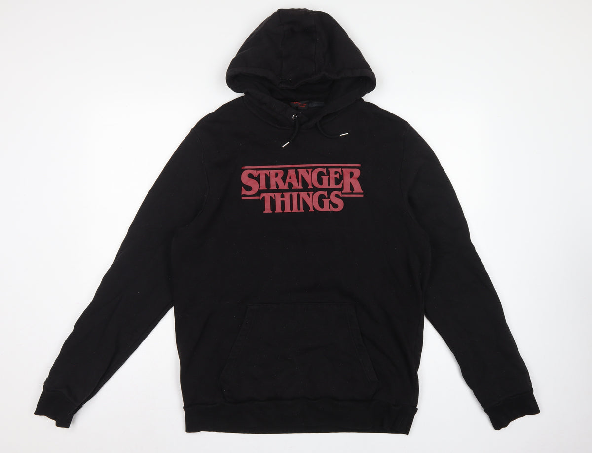 Netflix Stranger Things Men’s Black XL Pullover Graphic Hoodie