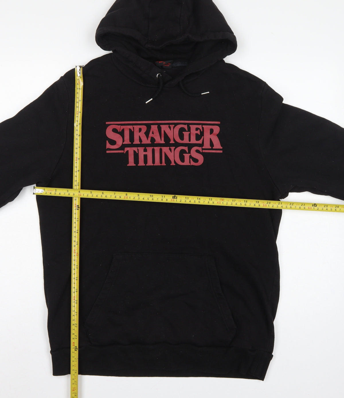 Netflix Stranger Things Men’s Black XL Pullover Graphic Hoodie