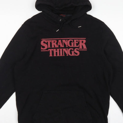 Netflix Stranger Things Men’s Black XL Pullover Graphic Hoodie