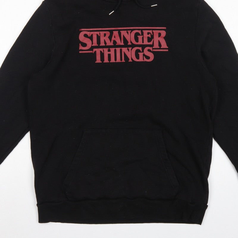 Netflix Stranger Things Men’s Black XL Pullover Graphic Hoodie