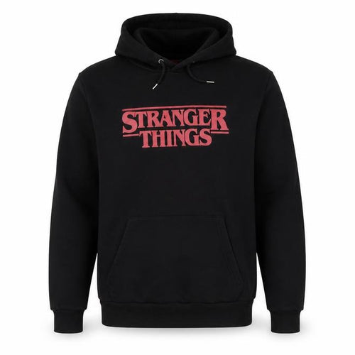 Netflix Stranger Things Men’s Black XL Pullover Graphic Hoodie