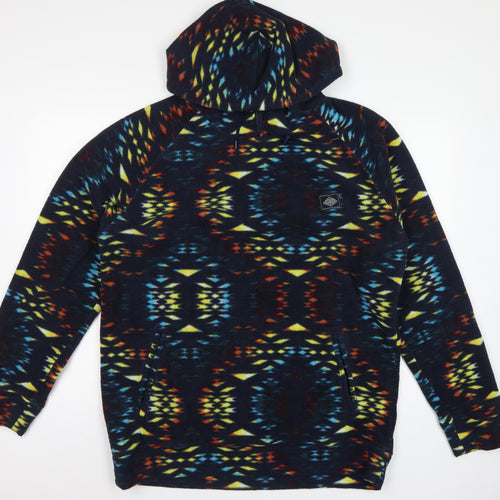 Super Massive Men’s Multicoloured L Aztec Fleece 1/4 Zip Hoodie