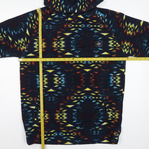 Super Massive Men’s Multicoloured L Aztec Fleece 1/4 Zip Hoodie