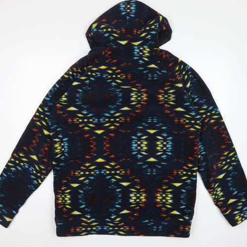 Super Massive Men’s Multicoloured L Aztec Fleece 1/4 Zip Hoodie