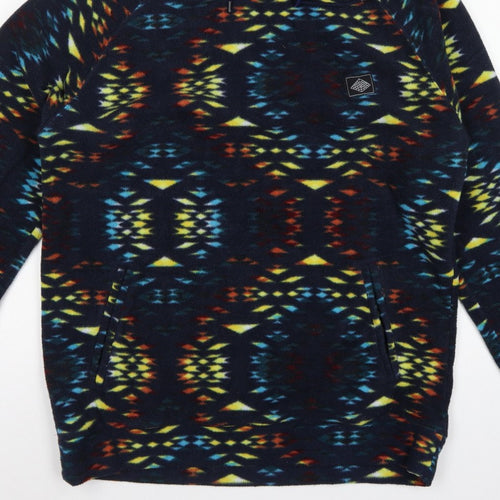 Super Massive Men’s Multicoloured L Aztec Fleece 1/4 Zip Hoodie