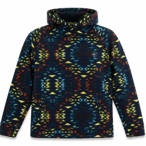 Super Massive Men’s Multicoloured L Aztec Fleece 1/4 Zip Hoodie