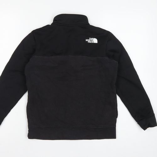 The North Face Boys Black L 1/4 Zip Pullover Fleece Sweatshirt