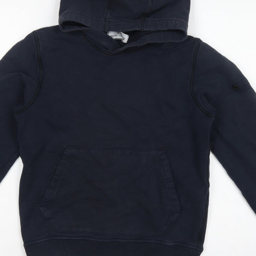 Stone Island Junior Boys Blue 12 Years Pullover Hoodie Kangaroo Pocket