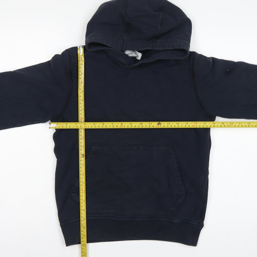 Stone Island Junior Boys Blue 12 Years Pullover Hoodie Kangaroo Pocket
