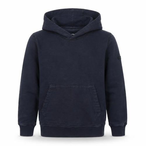 Stone Island Junior Boys Blue 12 Years Pullover Hoodie Kangaroo Pocket