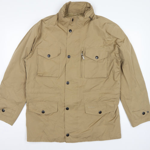 Barbour Men’s Beige L Waterproof Breathable Military Field Jacket