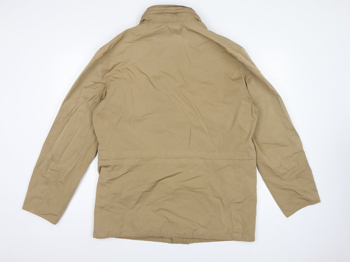 Barbour Men’s Beige L Waterproof Breathable Military Field Jacket