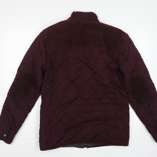 Next Men’s Brown Quilted Corduroy Trim Jacket Size M