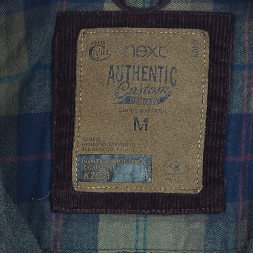 Next Men’s Brown Quilted Corduroy Trim Jacket Size M
