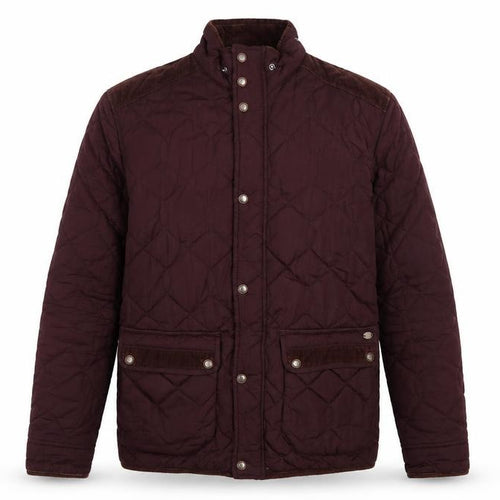 Next Men’s Brown Quilted Corduroy Trim Jacket Size M