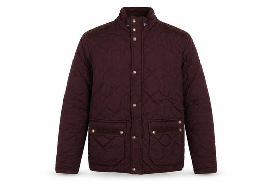 Next Men’s Brown Quilted Corduroy Trim Jacket Size M