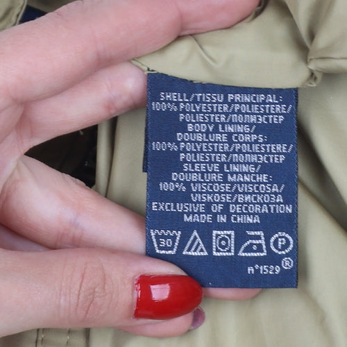 Polo Ralph Lauren Men's Beige XL Basic Full Zip Logo Jacket