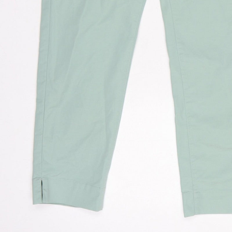 Marks & Spencer Women Green UK 8 High Rise Tapered Trousers