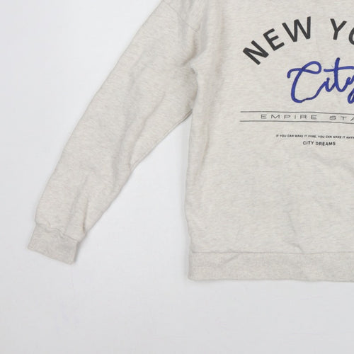 Next Teens Beige UK 6 XS New York City Pullover Sweatshirt