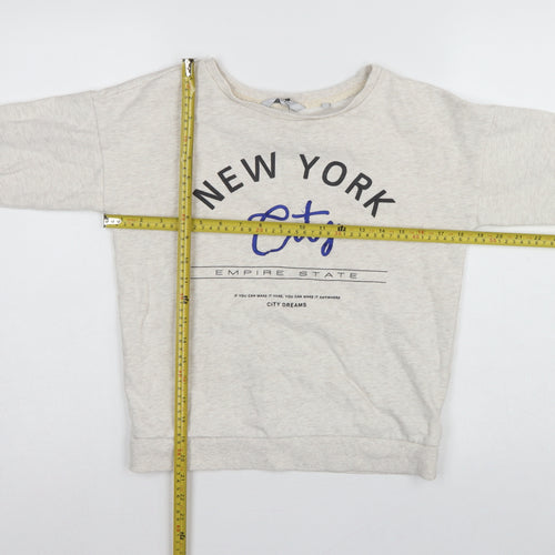 Next Teens Beige UK 6 XS New York City Pullover Sweatshirt