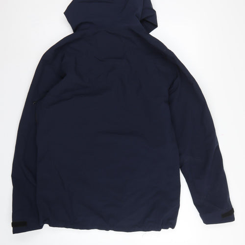 Tracker Skanska Men's Blue L Waterproof Softshell Hooded Work Jacket