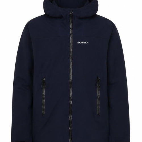 Tracker Skanska Men's Blue L Waterproof Softshell Hooded Work Jacket