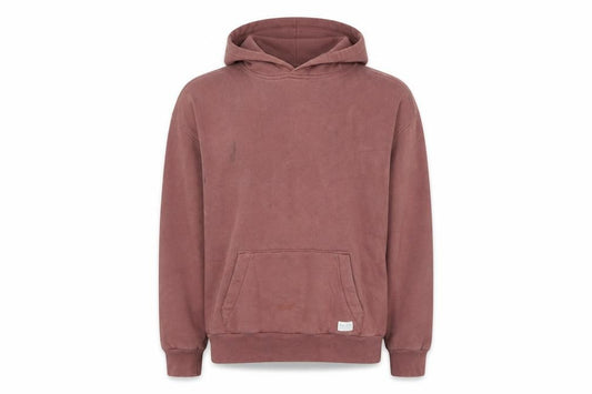 Hollister Men's Brown Small Oversized Fit Pullover Hoodie Fleece Pockets